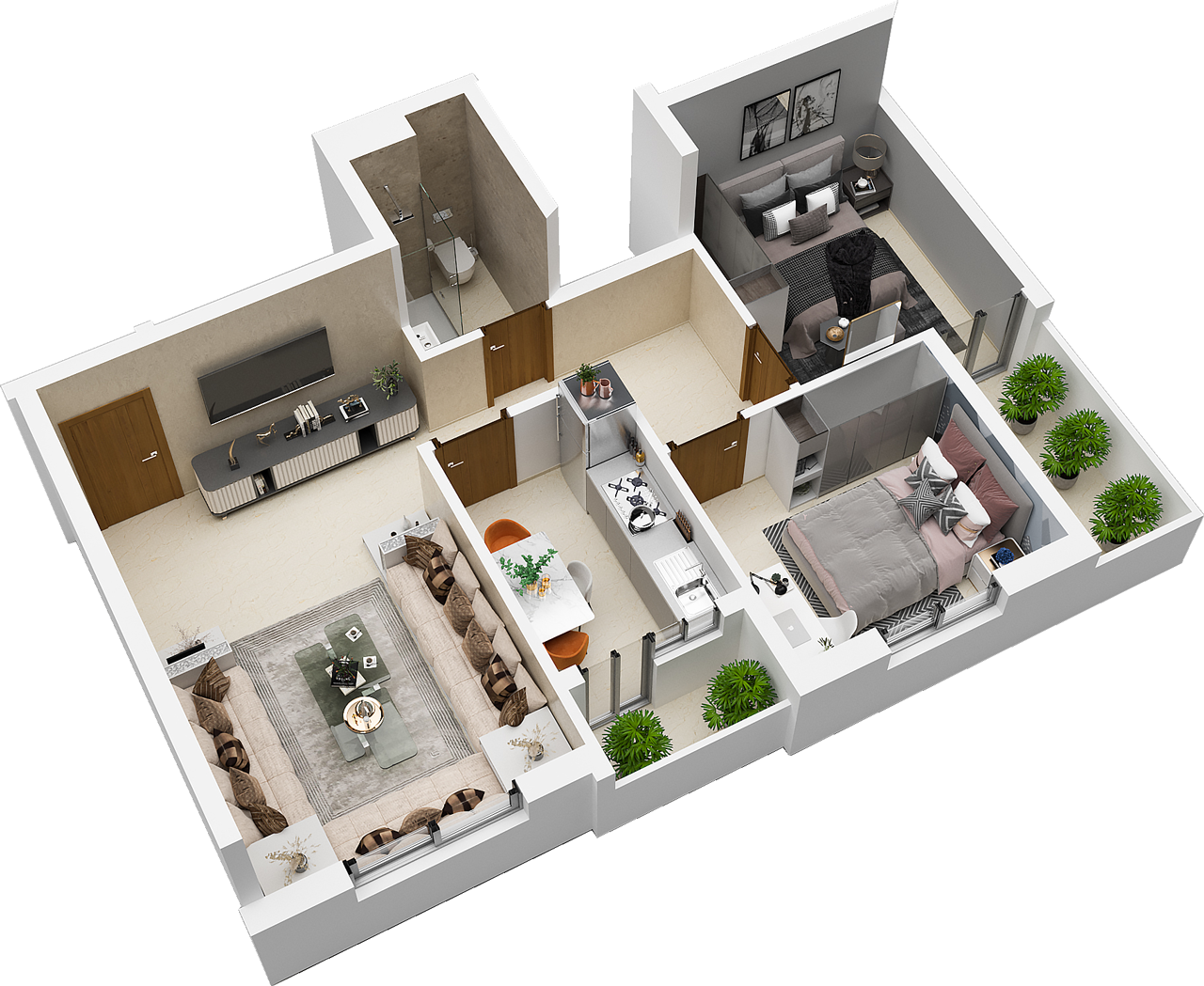 3D Floor Plan 1